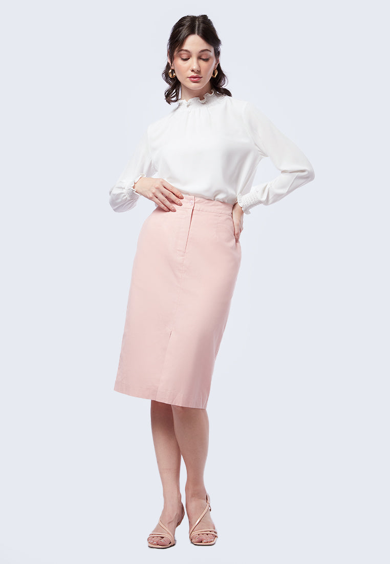 Long Sleeve Blouse with Smock Detail