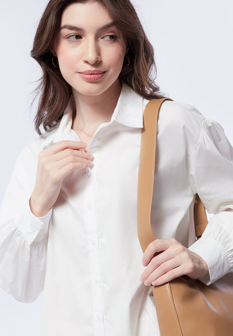 Balloon Sleeves Oversized Blouse