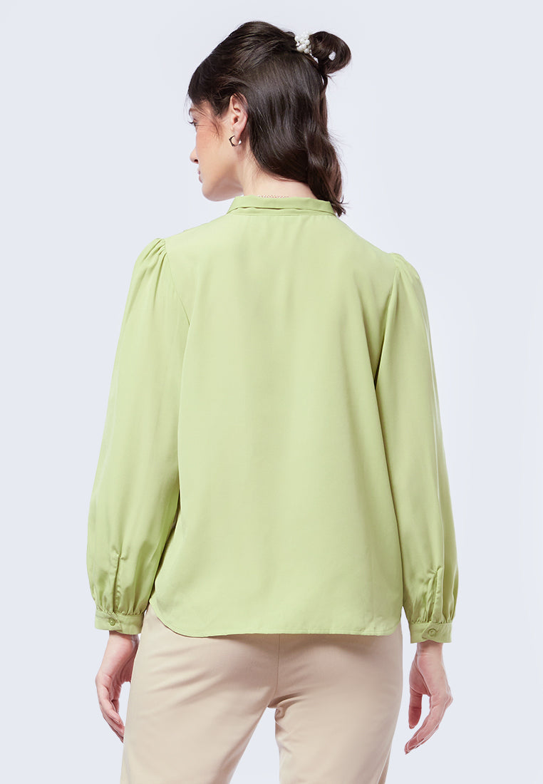 Tie Bow Long Sleeve Blouse