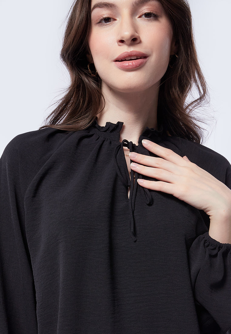 Balloon Sleeve Peasant Blouse