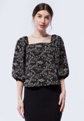 Printed Square Neck Blouse