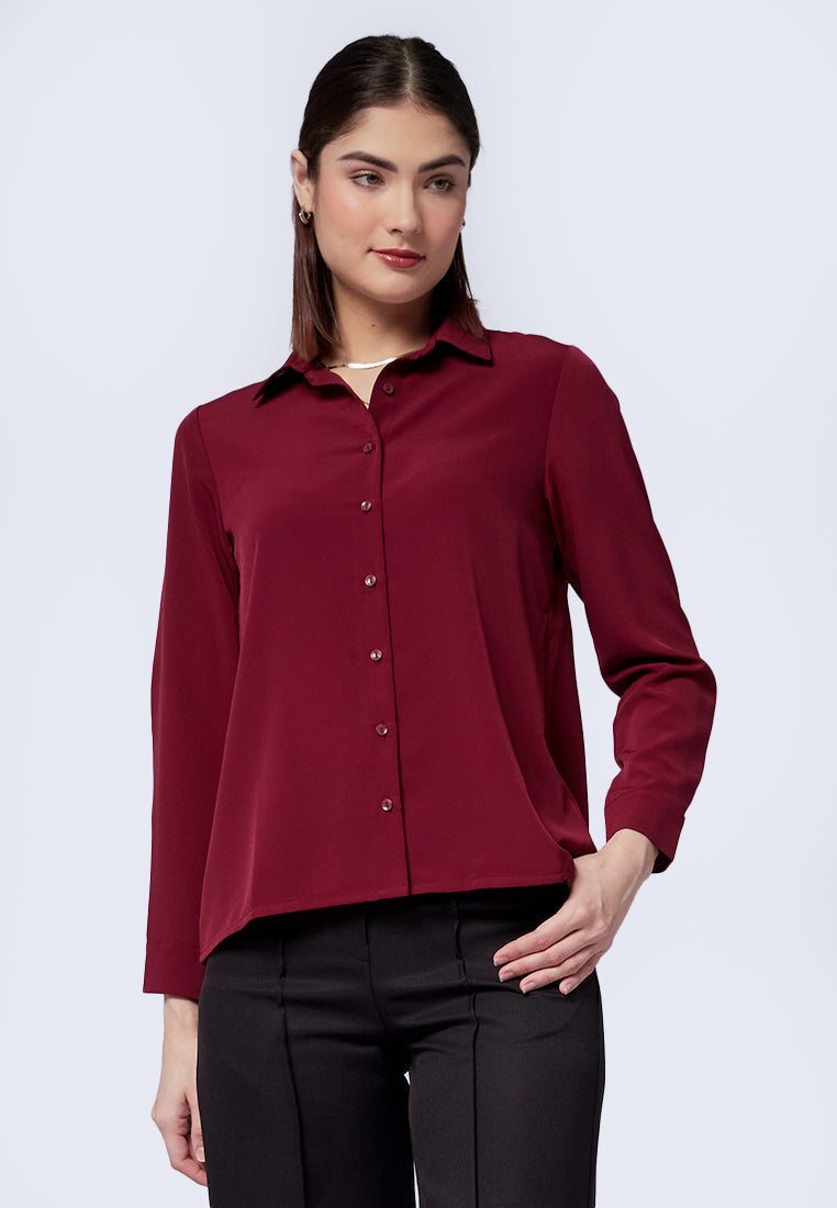 Regular Fit Long Sleeve Blouse