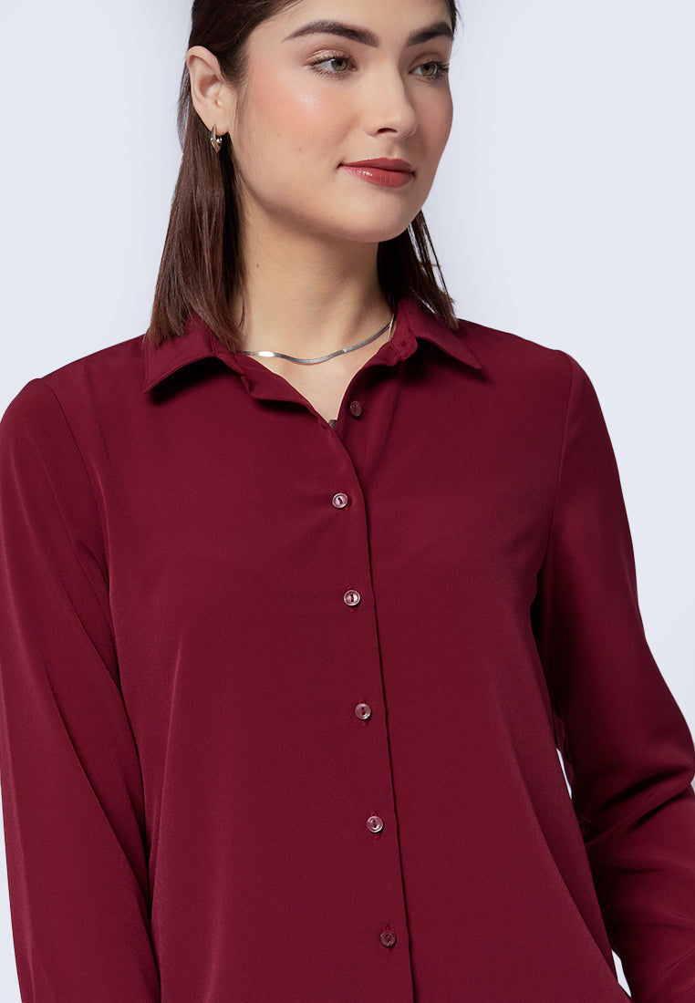 Regular Fit Long Sleeve Blouse