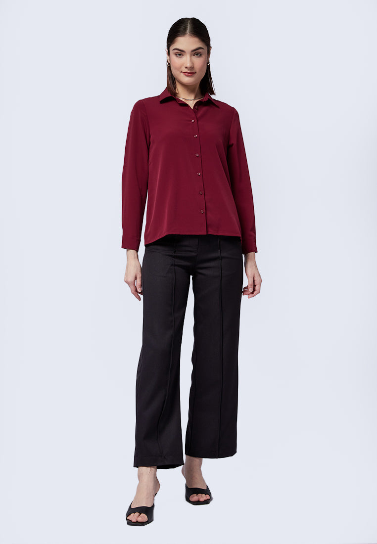 Regular Fit Long Sleeve Blouse
