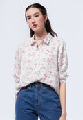 Basic Long Sleeve Satin Blouse
