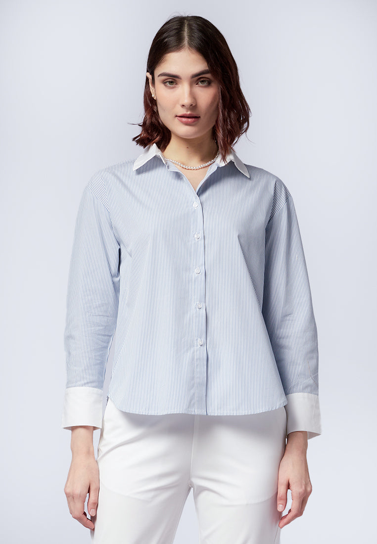 Two Tone Long Sleeve Shirt