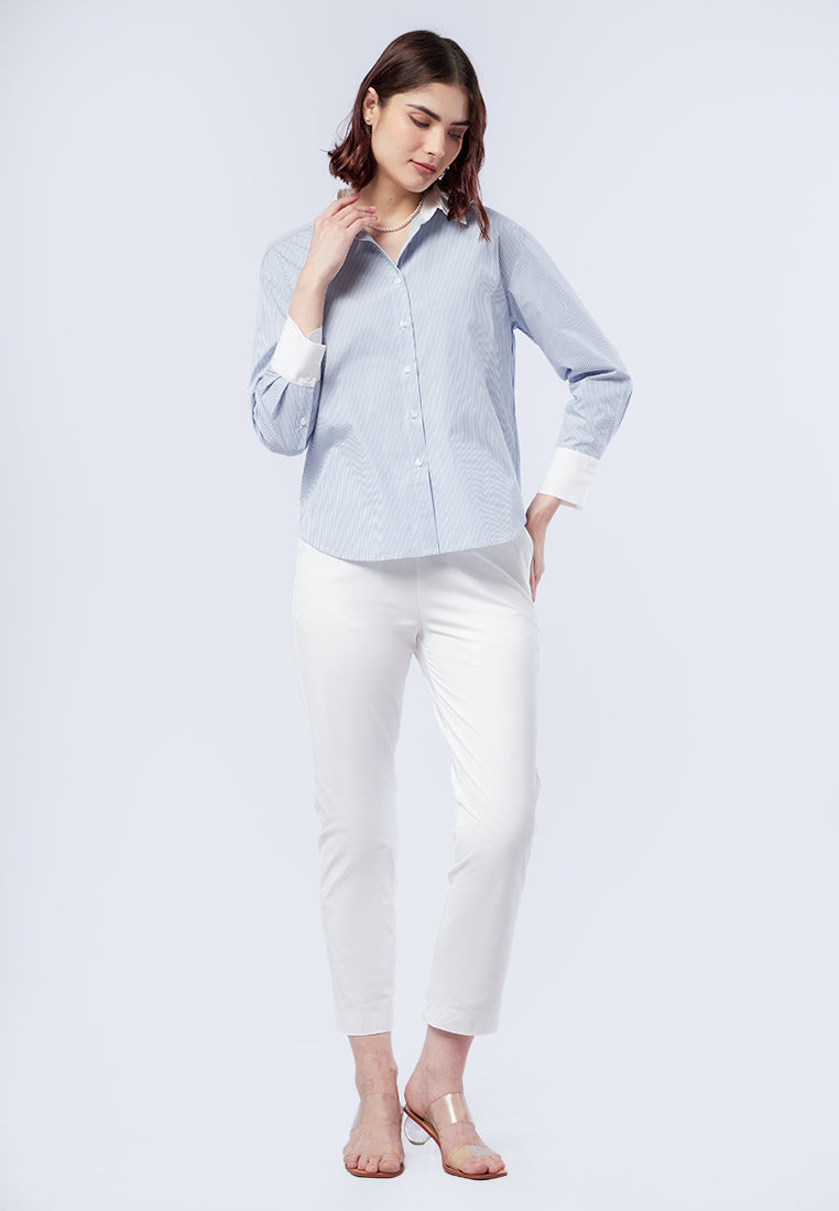 Two Tone Long Sleeve Shirt