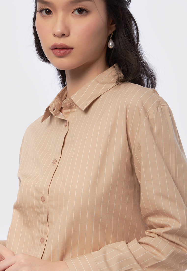 Long Sleeve Stripes Shirt