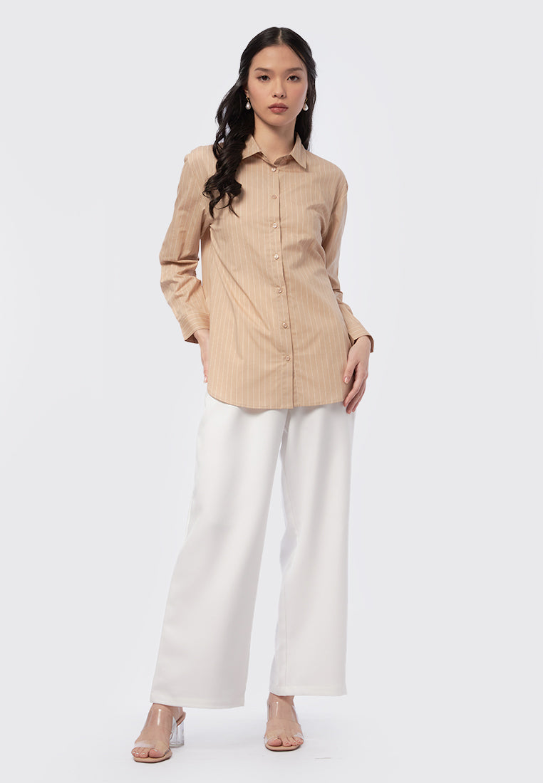 Long Sleeve Stripes Shirt