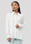 Off White Regular Fit Long Sleeve Shirt