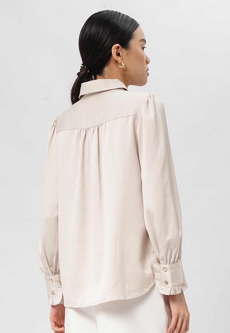 Regular Fit Long Sleeve Blouse