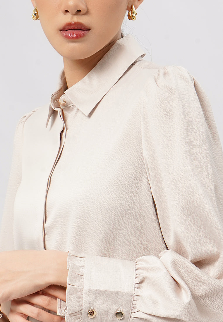 Regular Fit Long Sleeve Blouse