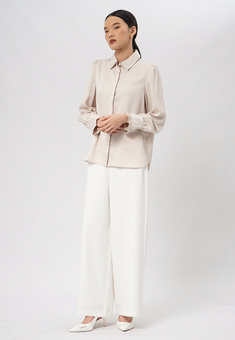 Regular Fit Long Sleeve Blouse