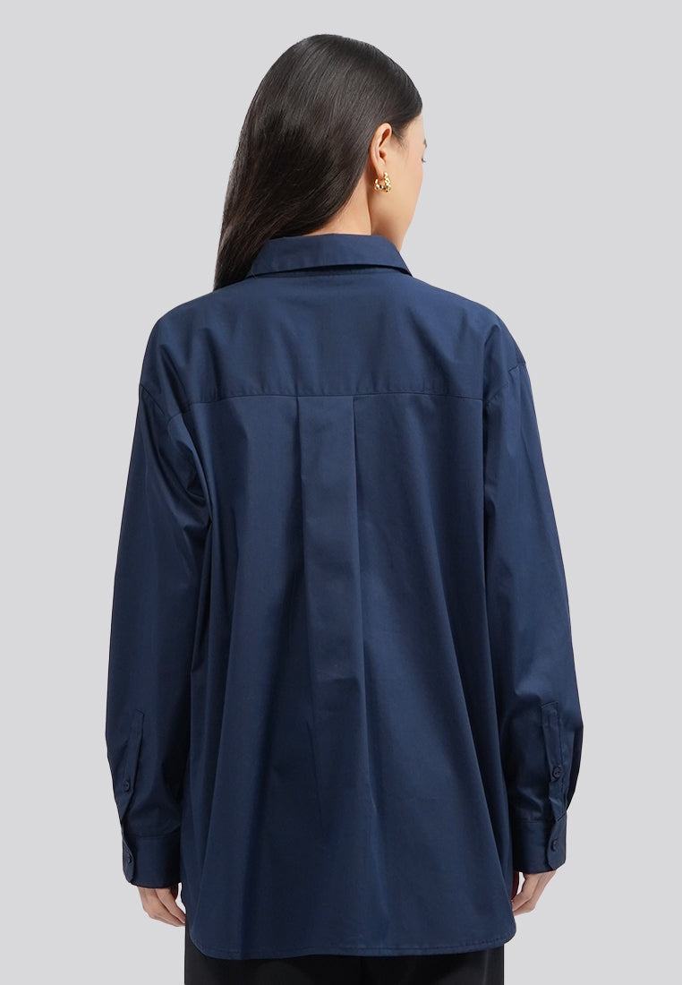 Oversized Long Sleeve Blouse