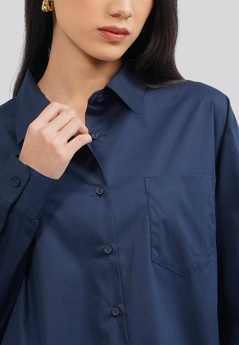 Oversized Long Sleeve Blouse