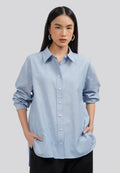 High Low Oversized Light Blue