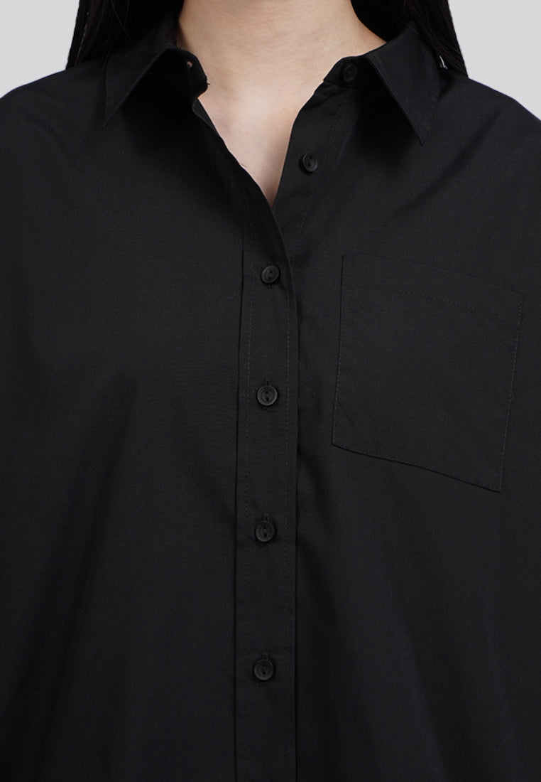 Easy Care Oversized Long Sleeve Shirt