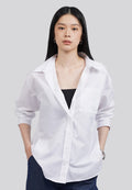 Easy Care Oversized Long Sleeve Shirt