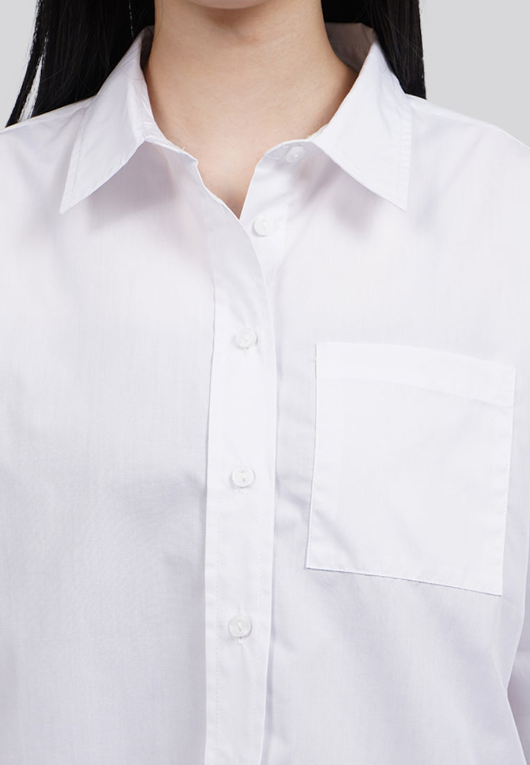 Easy Care Oversized Long Sleeve Shirt
