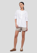 Round Neck Batwing Blouse