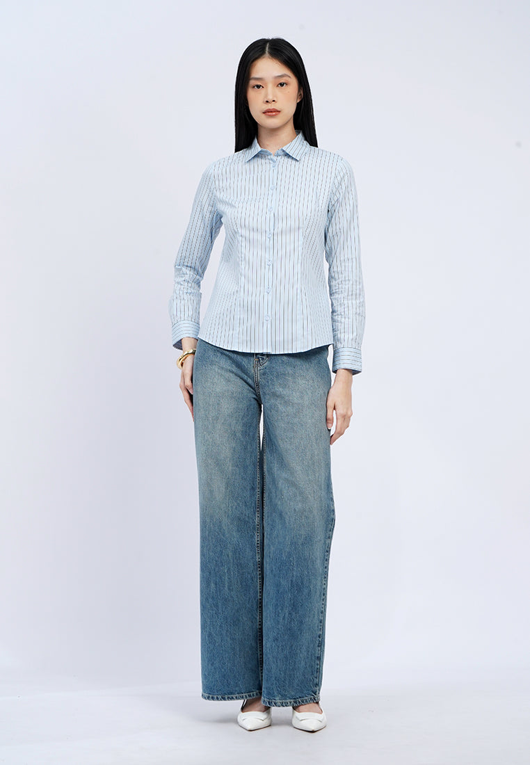 Long Sleeve Stripes Shirt