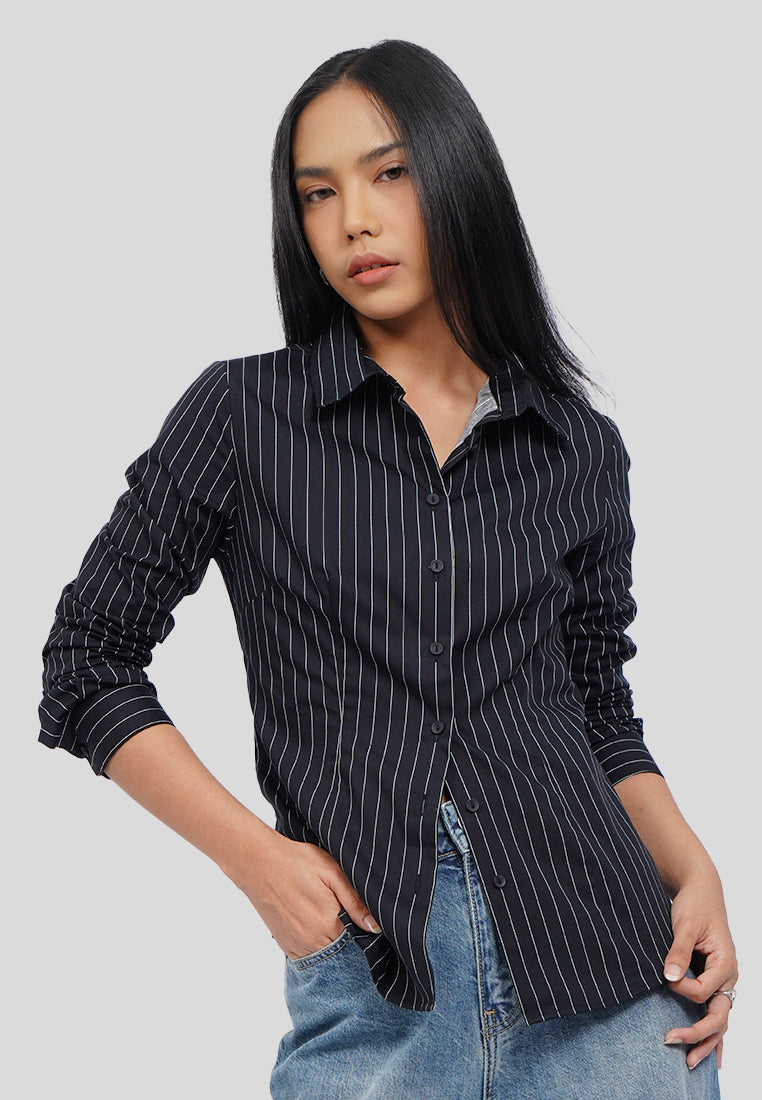 Long Sleeve Stripes Shirt