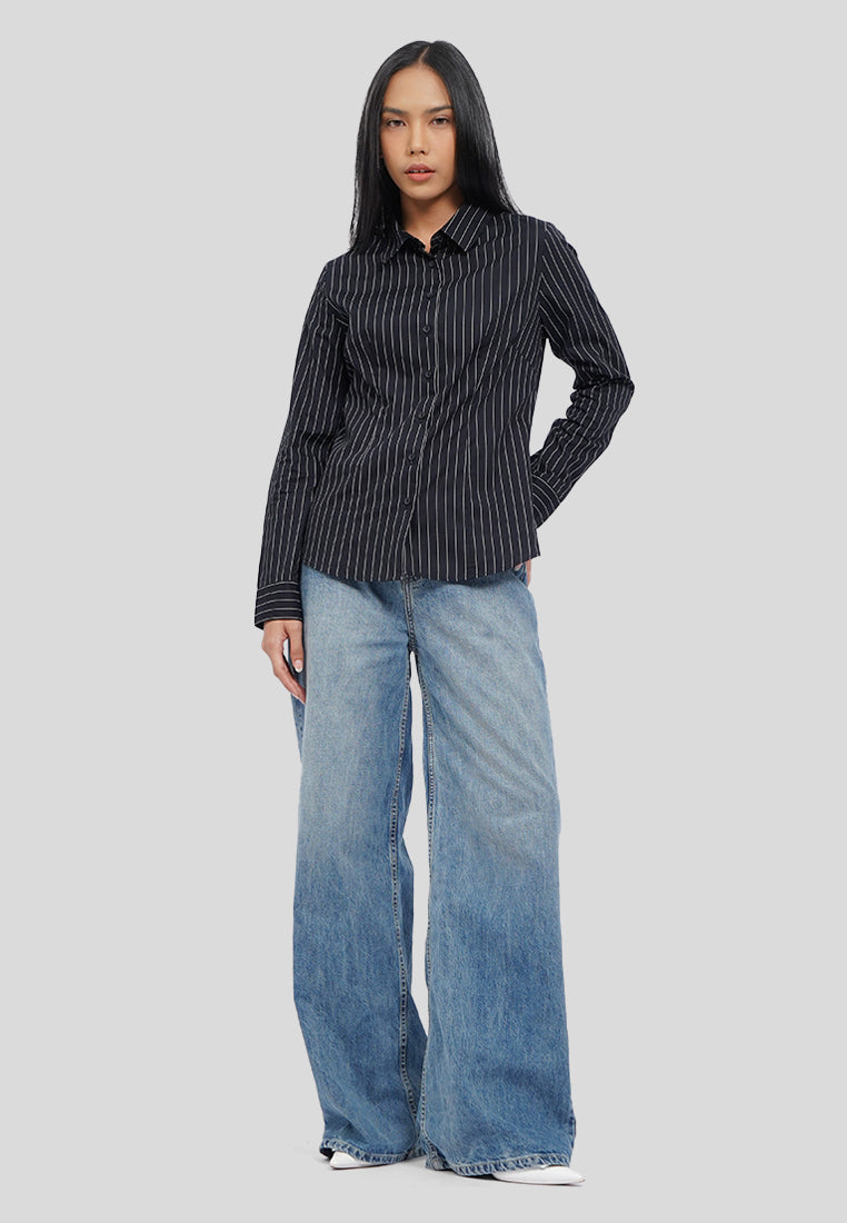 Long Sleeve Stripes Shirt