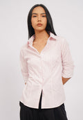Slim Fit Long Sleeve Stripes Shirt