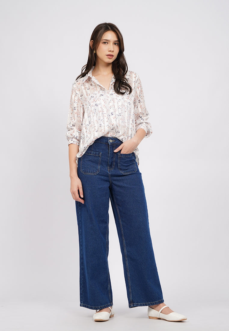 Printed Long Sleeve Shirt