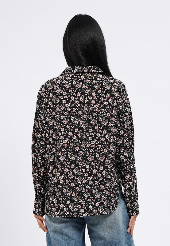 Floral Printed Long Sleeve Blouse