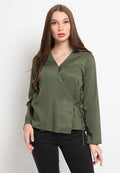 Wrap Long Sleeves Blouse
