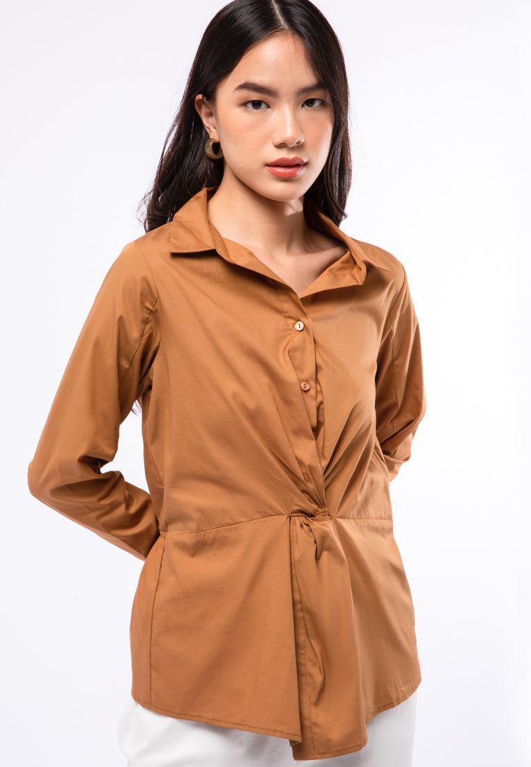 Blouse with Twisted Details