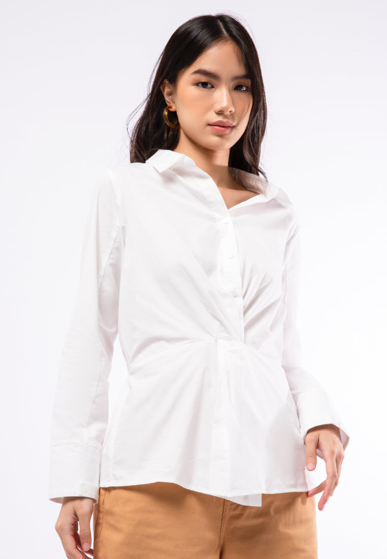 Blouse with Twisted Details