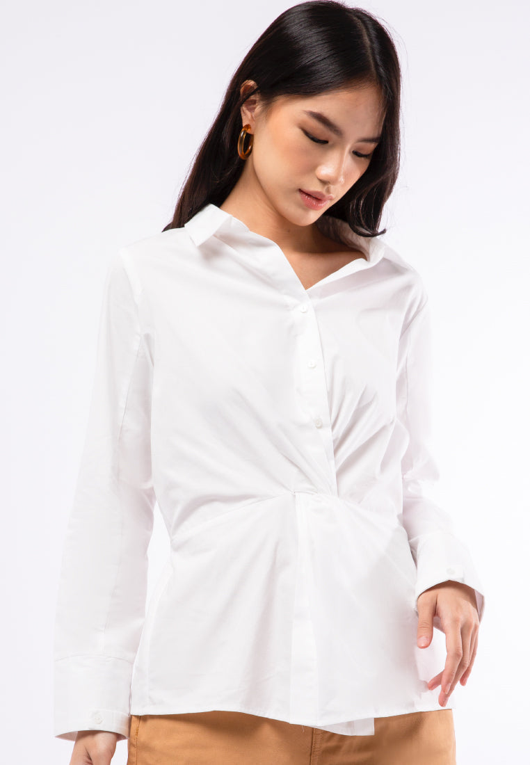 Blouse with Twisted Details