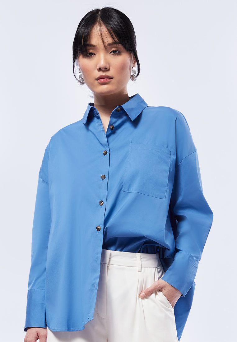 Regular Fit Long Sleeve Blouse