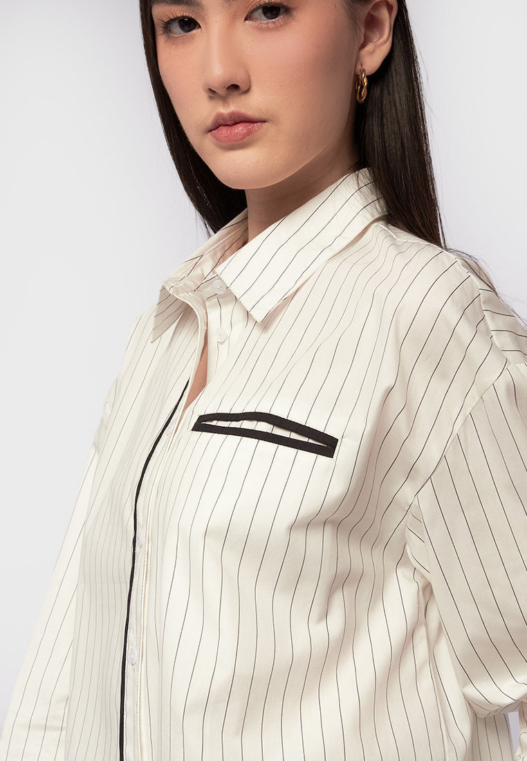 Long Sleeve Stripes Shirt