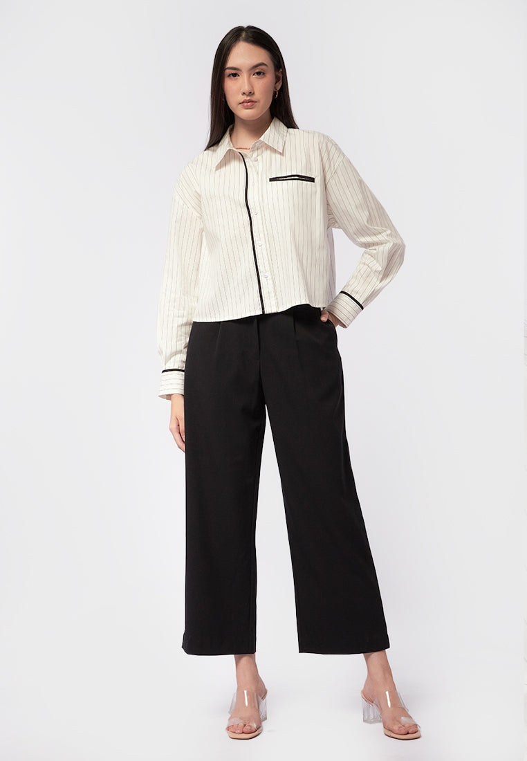 Long Sleeve Stripes Shirt