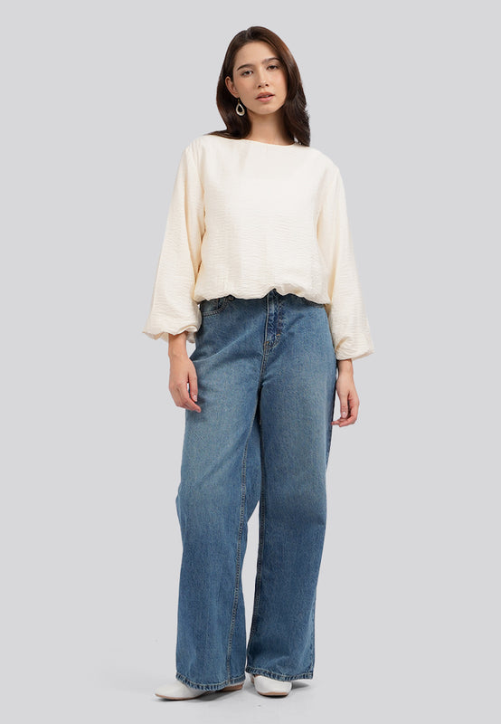 Balloon Sleeves Blouse