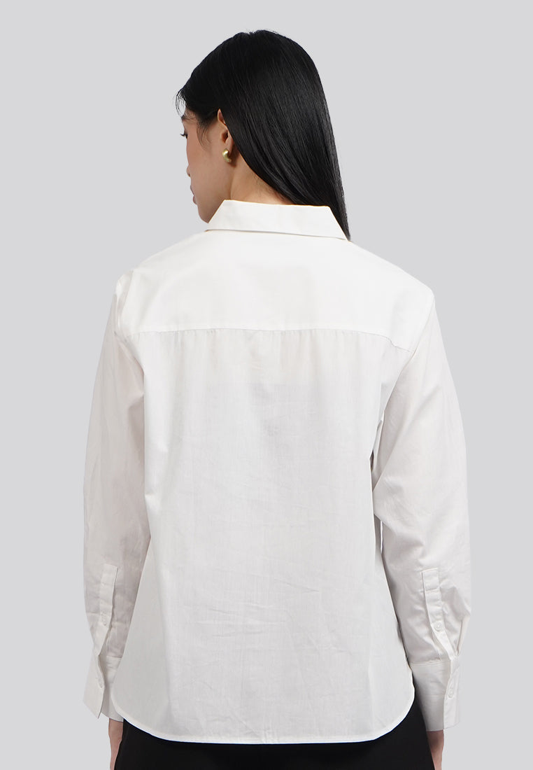 Lace Bib Long Sleeve Shirt