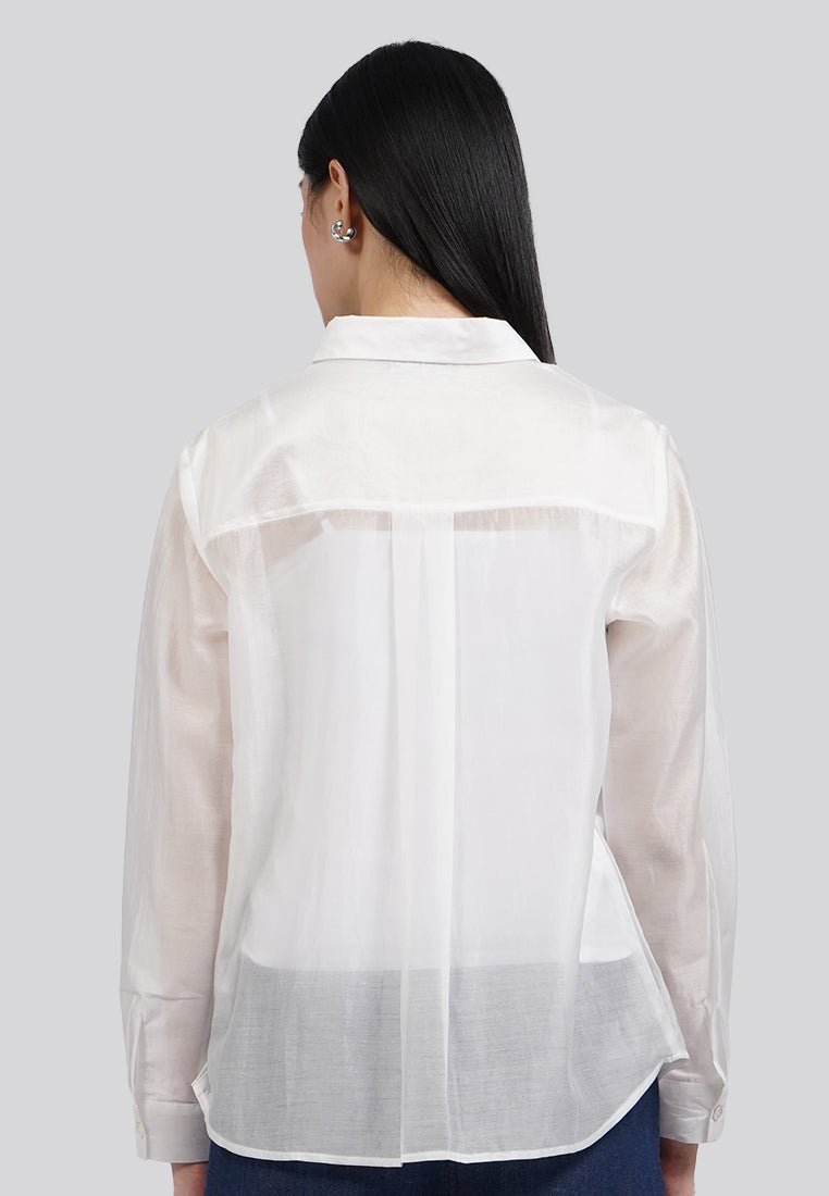 Long Sleeve Sheer Shirt