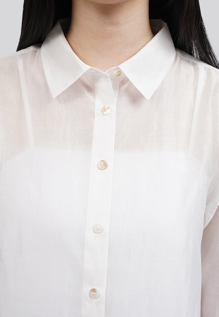Long Sleeve Sheer Shirt