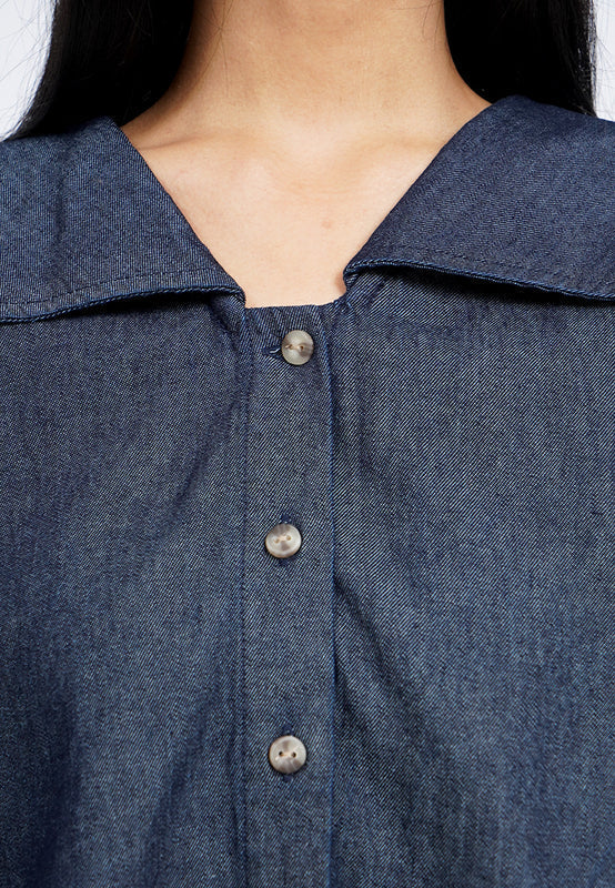 Peterpan Collar Chambray Shirt