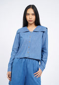 Peterpan Collar Chambray Shirt