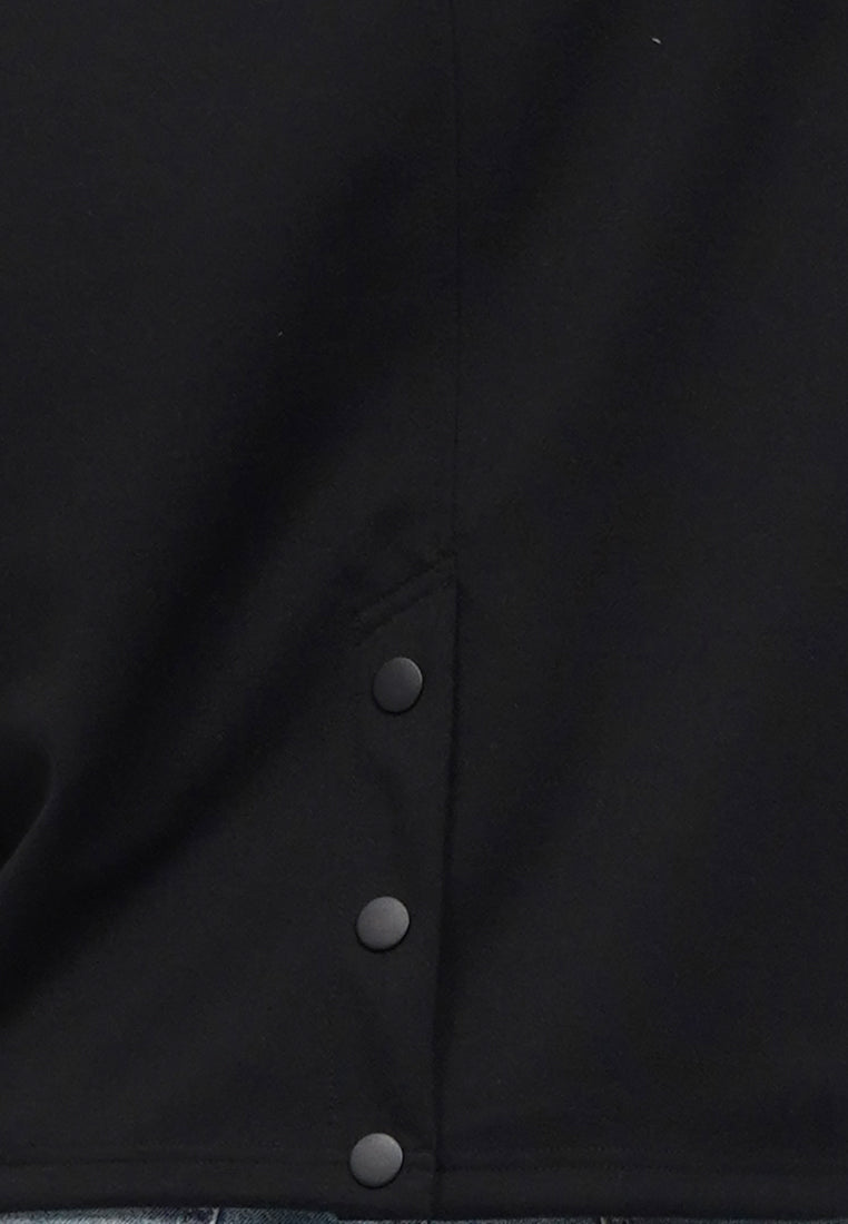 Button Detail Short Sleeve Top