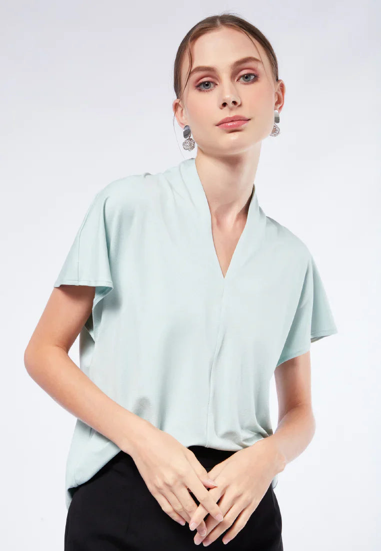 V-Neck Short Sleeve Top