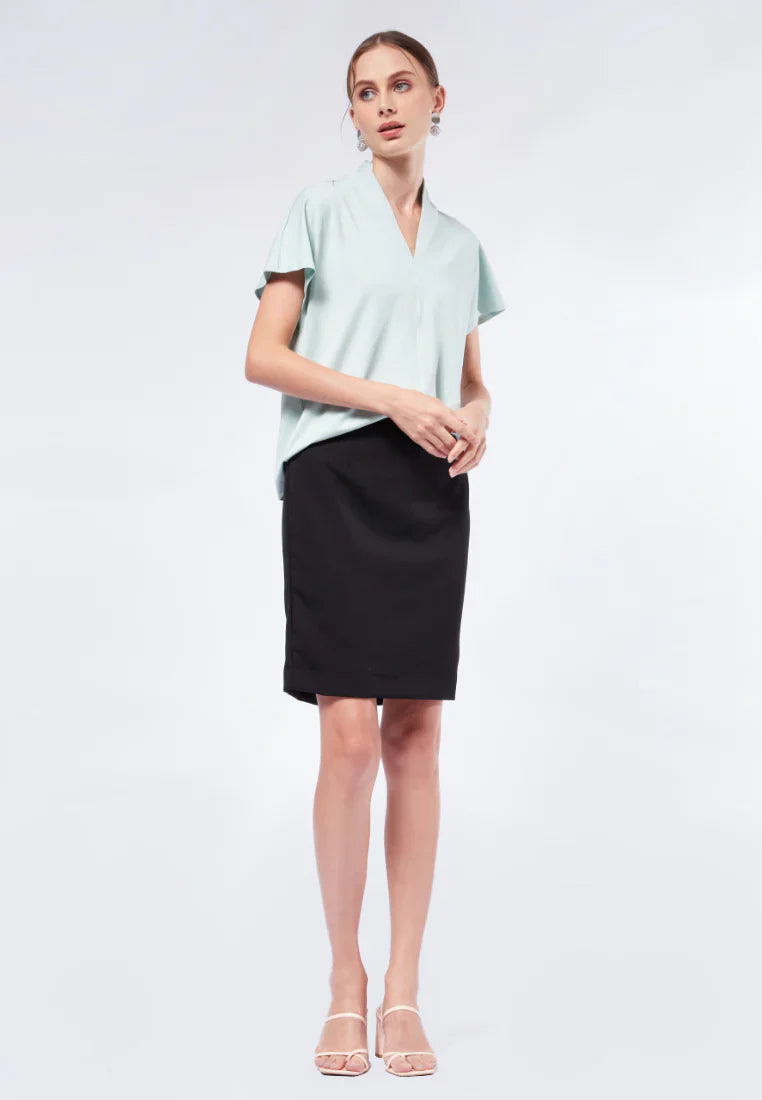 V-Neck Short Sleeve Top