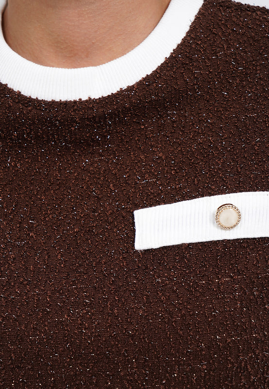 Short Sleeve Knit Blouse