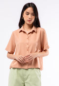 Regular Fit Short Sleeve Blouse