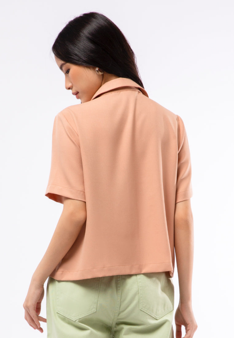 Regular Fit Short Sleeve Blouse