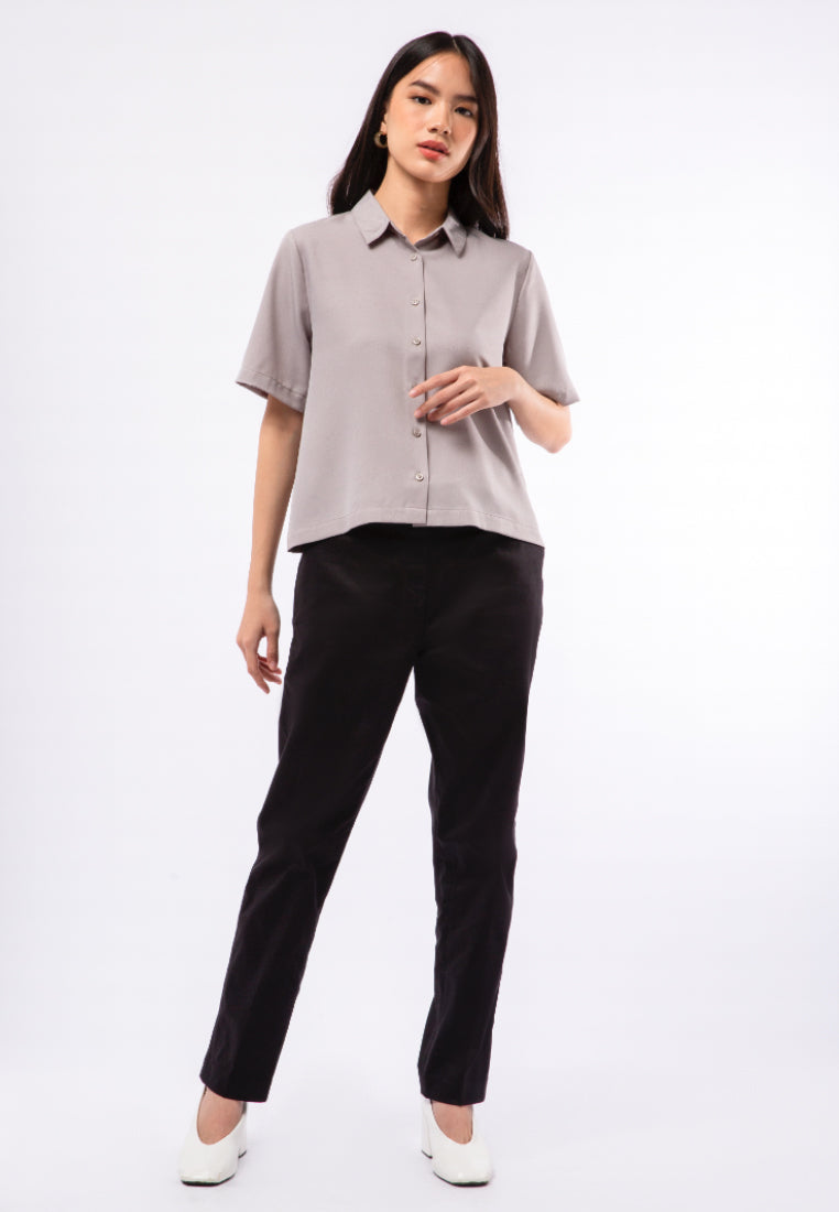 Regular Fit Short Sleeve Blouse